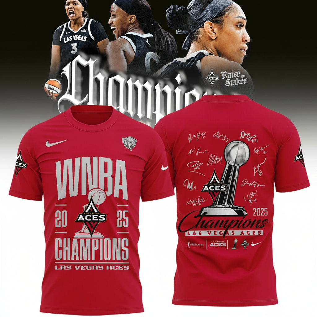 Las Vegas Aces 2025 WNBA Champions Limited Edition Shirt