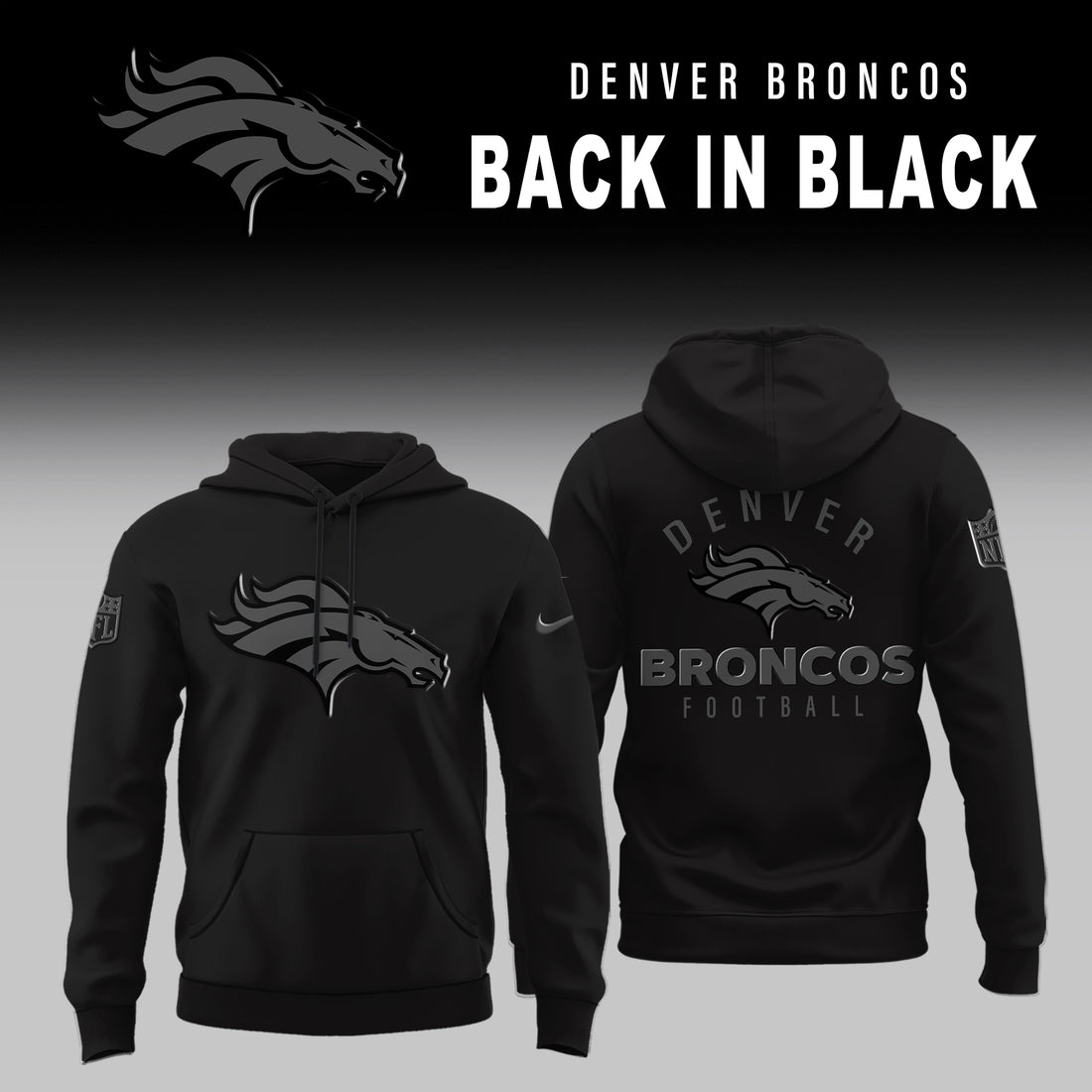 Denver Broncos 2026 Back In Black Limited Edition Hoodie