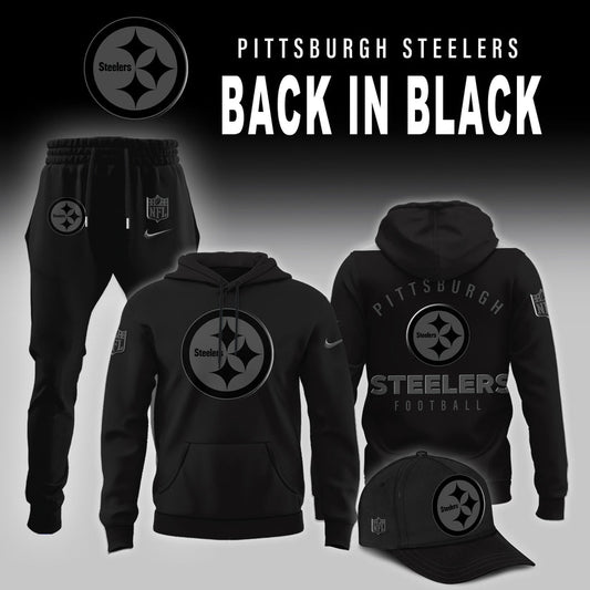 Pittsburgh Steelers ‘Back in Black’ 2025 Hoodie