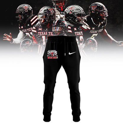 Texas Tech Red Raiders 2025 CHAMPIONS Big12 Football Combo Hoodie