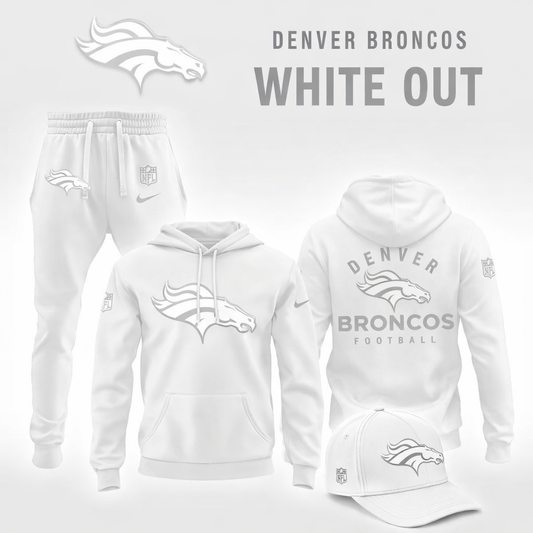 Denver Broncos 2026 "White Out" Limited Edition Hoodie