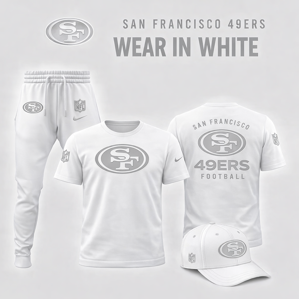 San Francisco 49ers 2026 "White out" Limited Edition T-Shirt