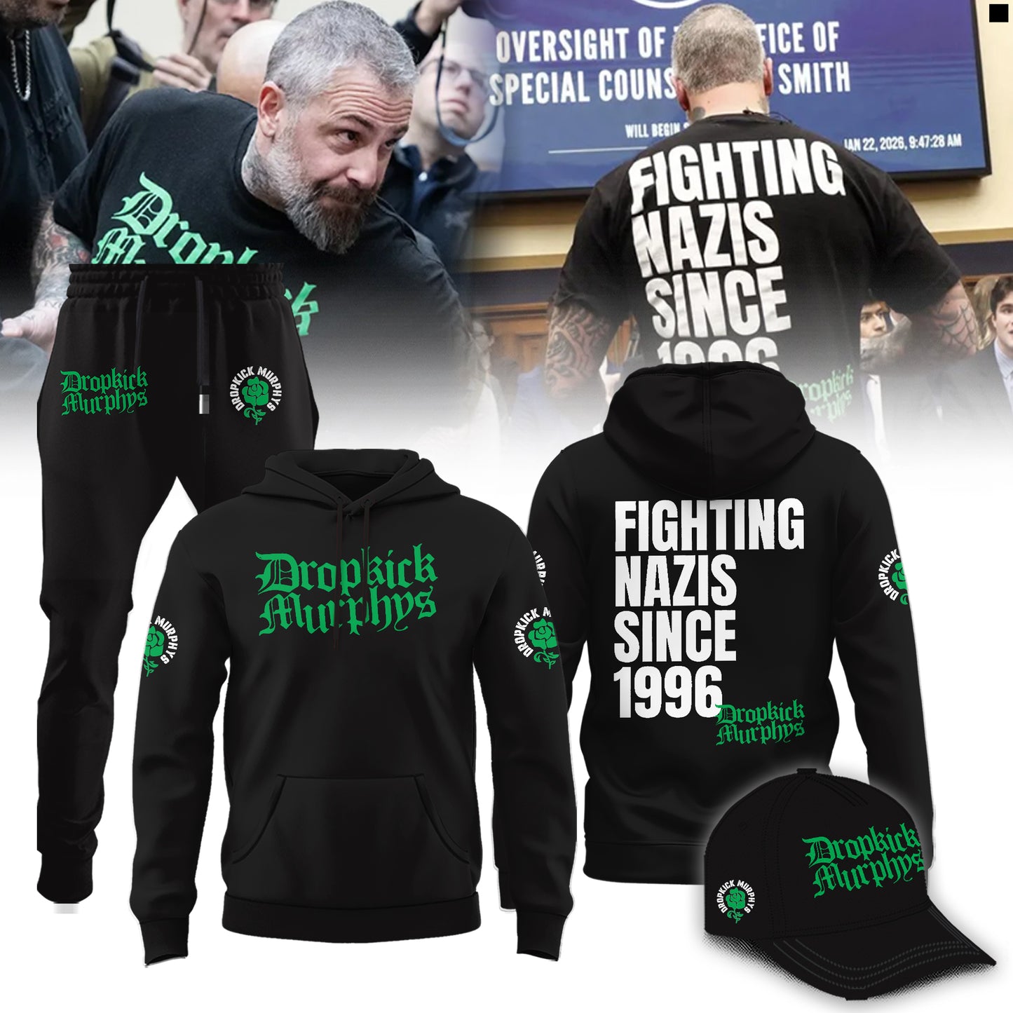 Dropkick Murphys 2026 Limited Edition Black Hoodie