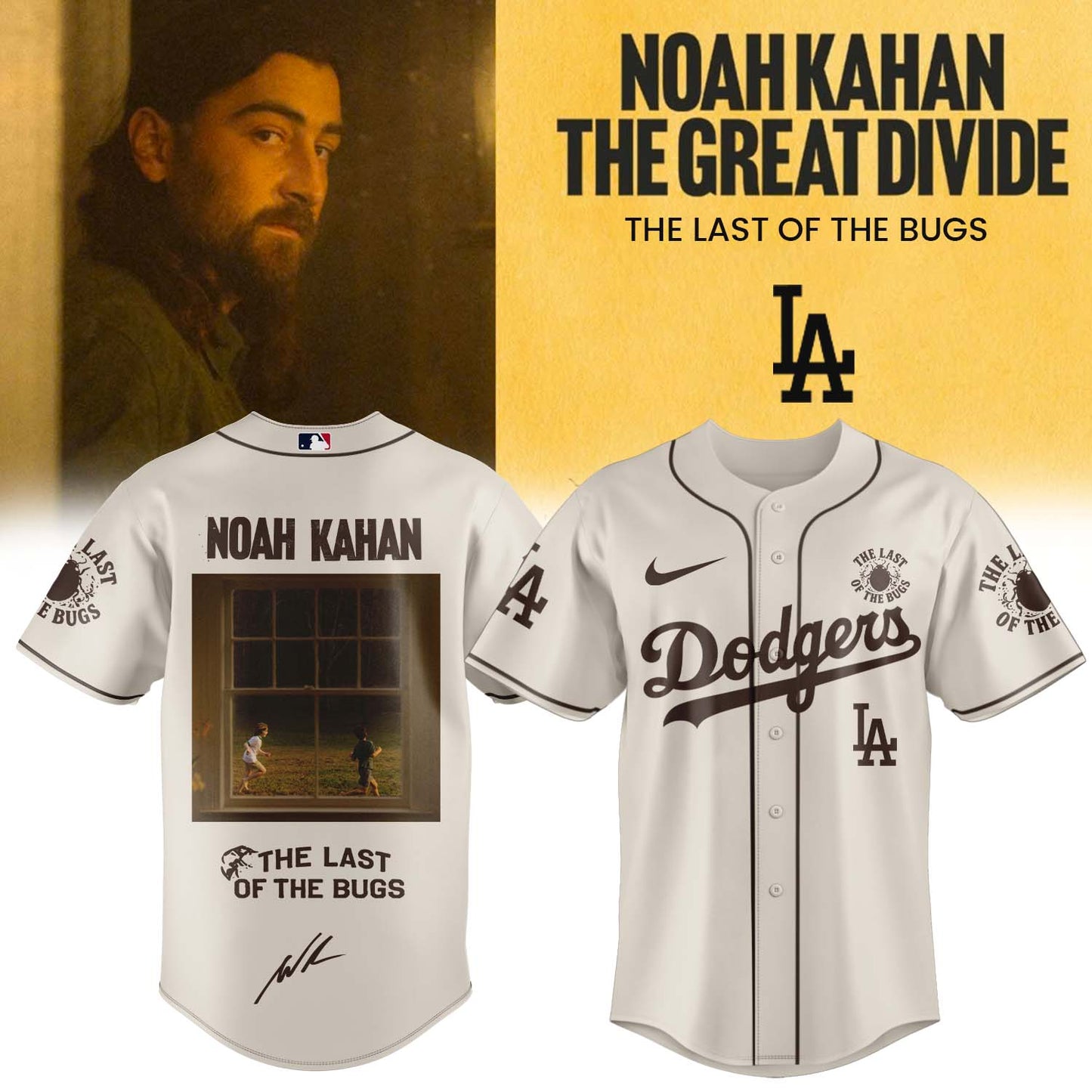 Noah Kahan “The Great Divide: The Last Of The Bugs” Album 2026 Limited Edition Signature – Jersey