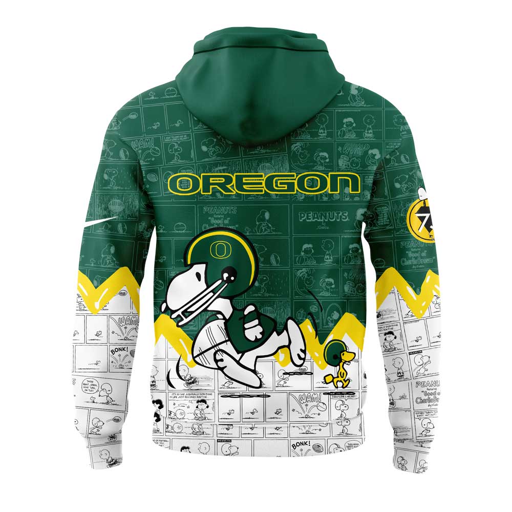 Limited Edition Oregon Football 75th Anniversary of Peanuts Hoodie V2