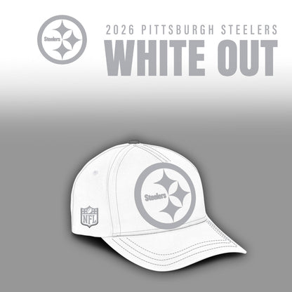 Pittsburgh Steelers 2025 Winter White Out Combo Hoodie
