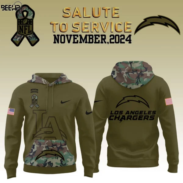 Los Angeles Chargers Camo 2025 Salute to Service Combo