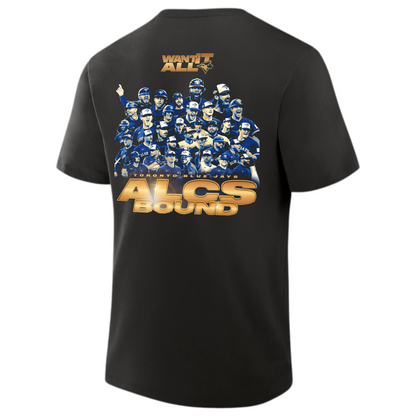 Toronto Blue Jays Black 2025 ALCS Bound Locker Room T-Shirt v2