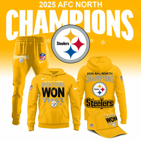 Pittsburgh Steelers 2025 AFC North Division Champions Limited Edition Hoodie v2