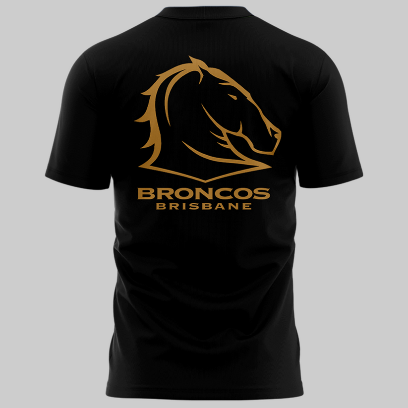 Brisbane Bronco NEVER BACK DOWN Limited Edition T Shirt
