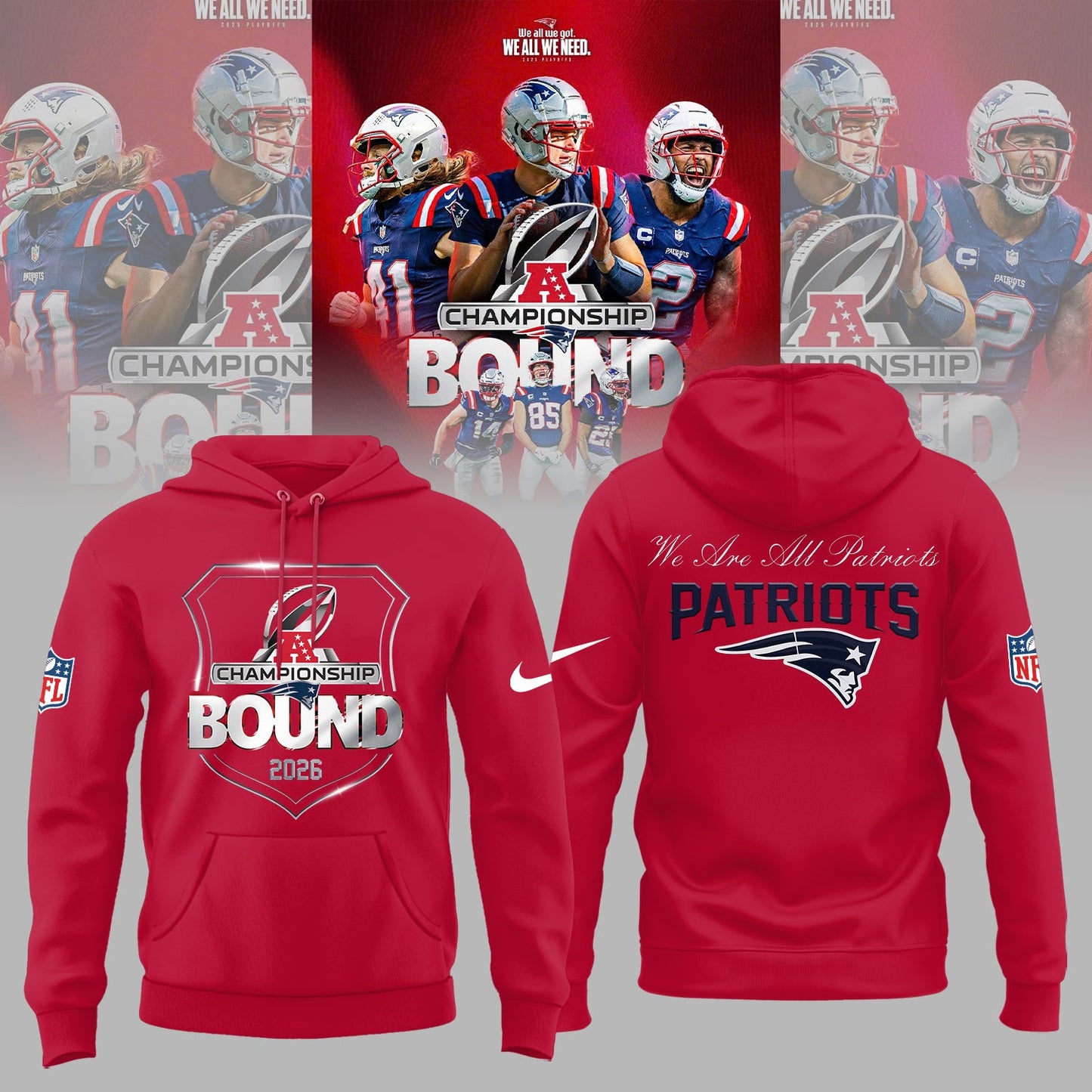 New England Patriots Championship BOUND Limited Edition Shirt V3
