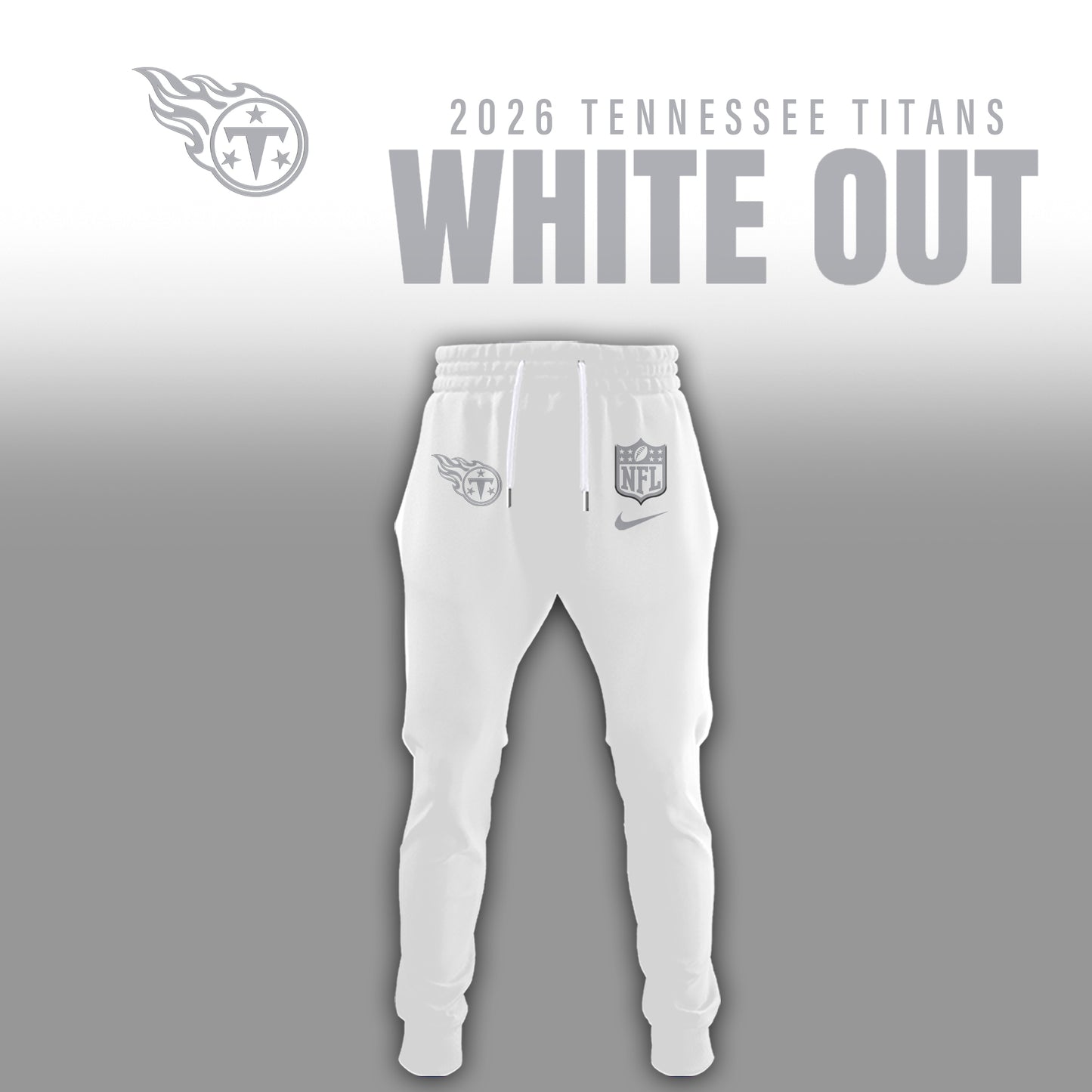 Tennessee Titans 2026 White Out Limited Edition Hoodie