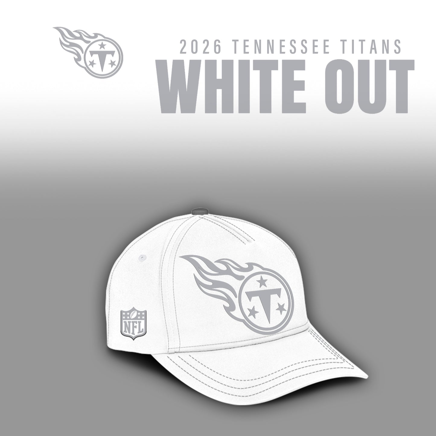 Tennessee Titans 2026 White Out Limited Edition T-Shirt