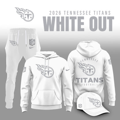 Tennessee Titans 2026 White Out Limited Edition Hoodie