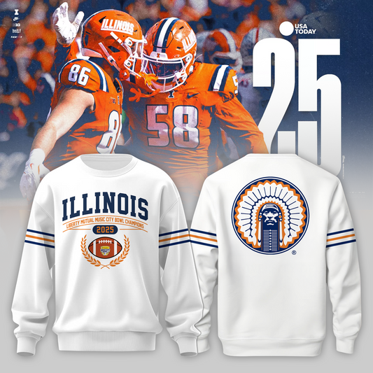 Illini Fighting Illinois - Music City Bowl 2025 Champion Sweater