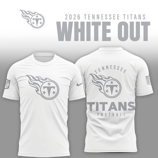 Tennessee Titans 2026 White Out Limited Edition T-Shirt