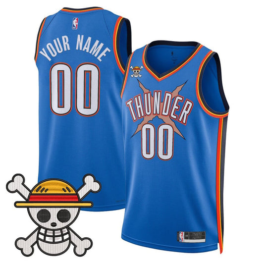 Men's Oklahoma City Thunder x One Piece Swingman Jersey - Stitched