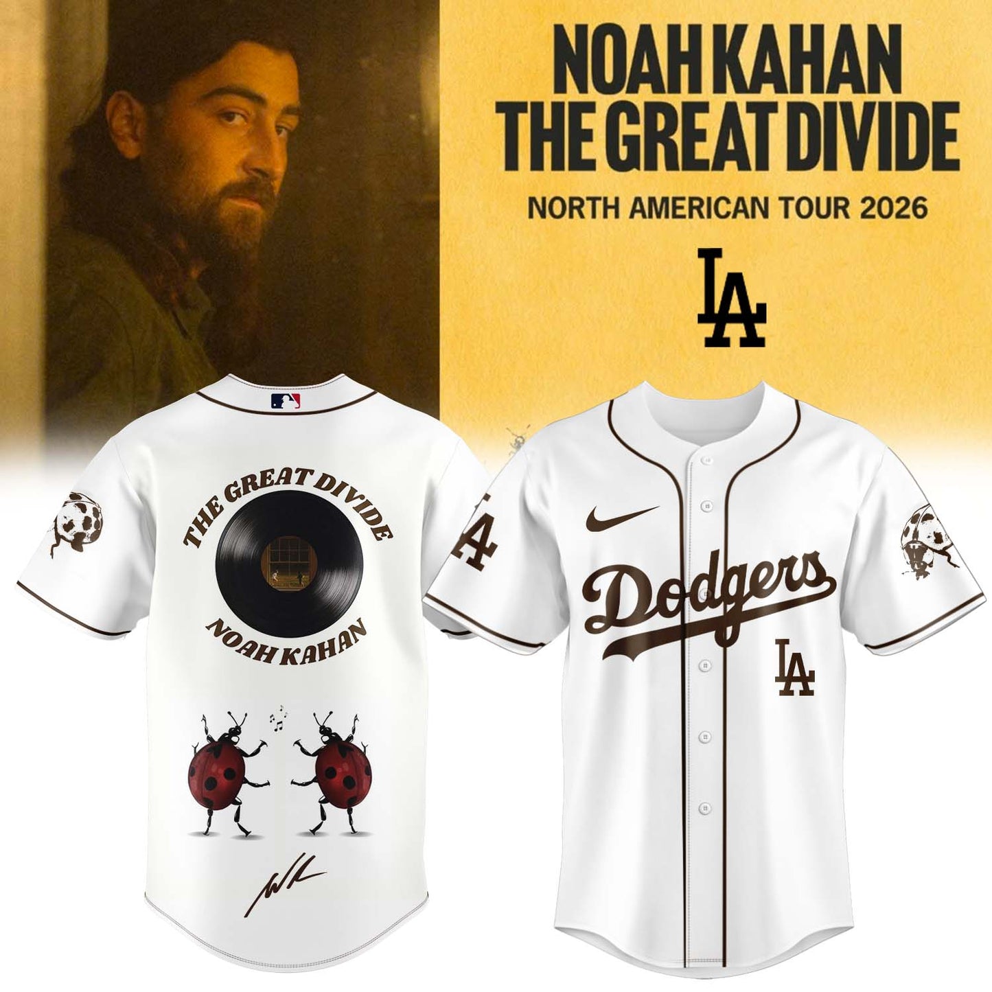 Noah Kahan “The Great Divide: The Last Of The Bugs” Album 2026 Limited Edition Signature – Jersey
