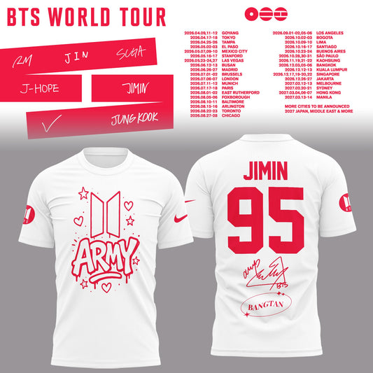 BTS Jimin World Tour 2026 Limited Edition Shirt
