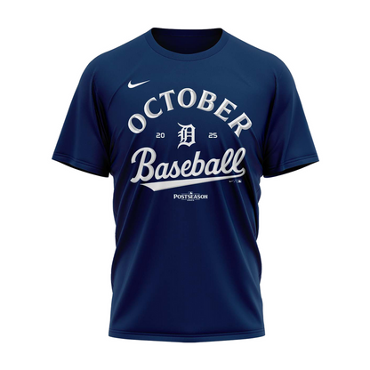 Detroit Tigers 2025 Postseason Locker Room T-Shirt