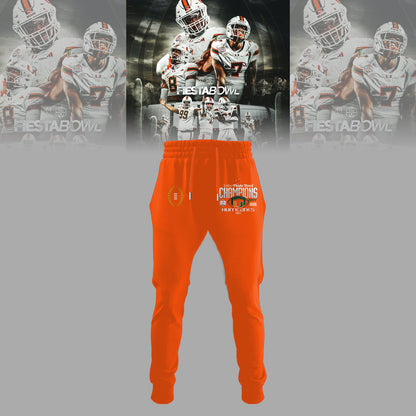 Miami Hurricanes Special Fiesta Bowl Champions Limited Edition Hoodie v2