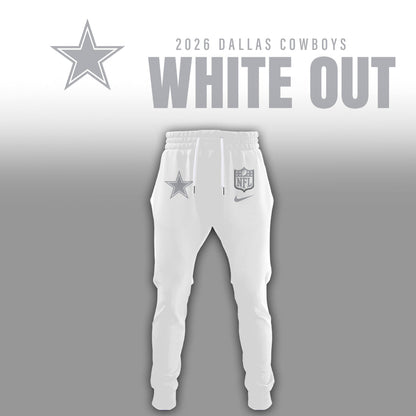 Dallas Cowboys 2026 Winter White Out Combo T-Shirt