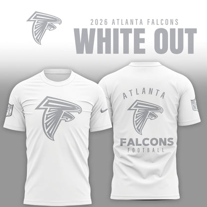 Atlanta Falcons 2025 Winter White Out Combo TShirt