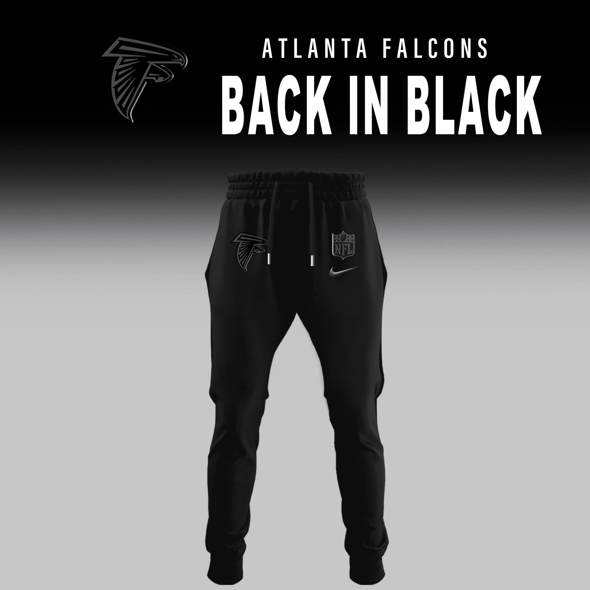 Atlanta Falcons 2025 BACK IN BLACK Combo Hoodie