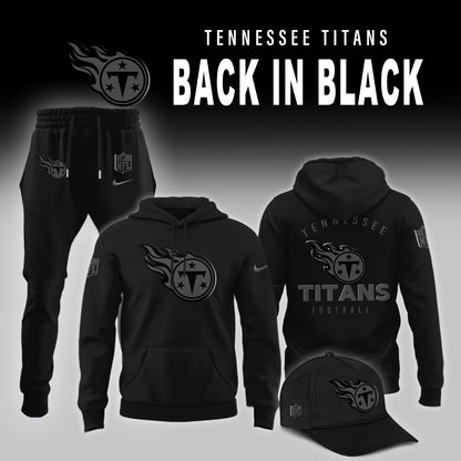 Tennessee Titans 2025 Back In Black Limited Edition Hoodie