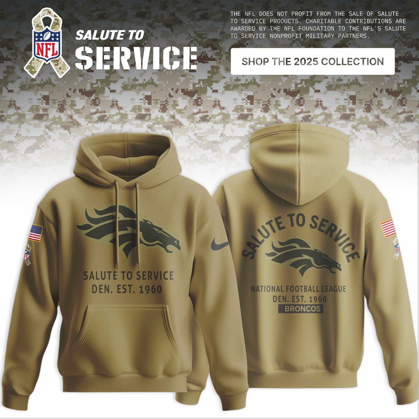 All Teams Salute to Service 2025 Special Editions Hoodie