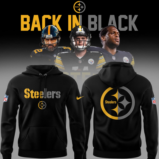 Pittsburgh Steelers ‘Back in Black’ 2025 Special Edition Hoodie
