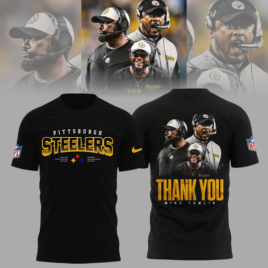 Pittsburgh Steelers Thank you Coach Mike Tomlin Limited Edition Combo T-Shirt
