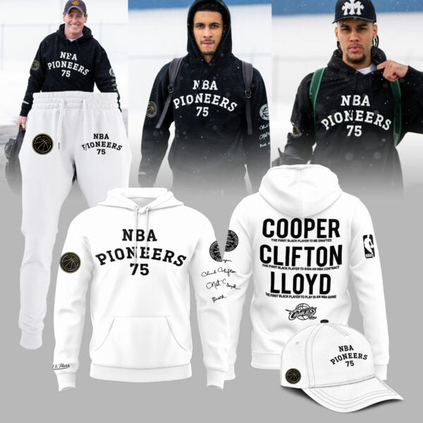 Cleveland Cavaliers 75th Anniversary Cooper Clifton Lloyd Pioneers Limited Edition Hoodie