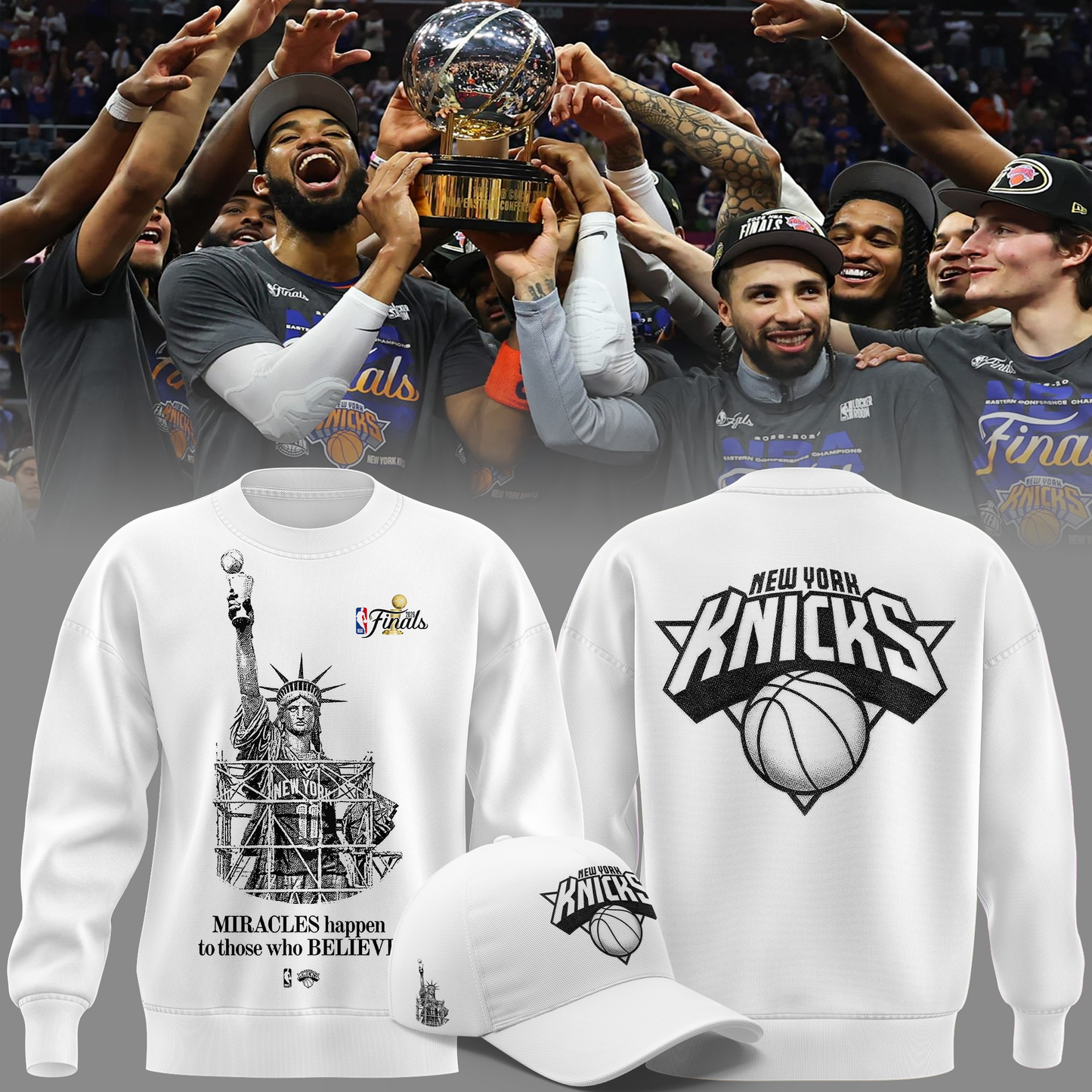 New York Knicks “MIRACLES happen to those who BELIEVE” Sweat