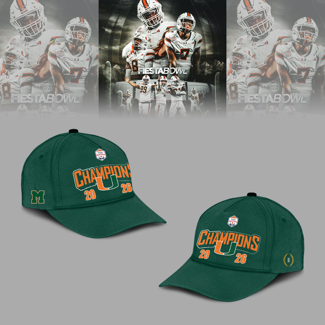 Miami Hurricanes Special Fiesta Bowl Champions Limited Edition Hoodie v2