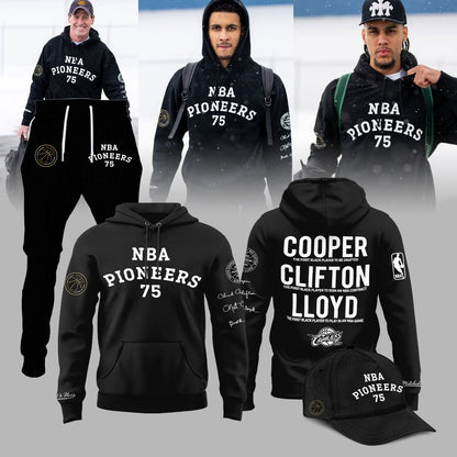 Cleveland Cavaliers 75th Anniversary Cooper Clifton Lloyd Pioneers Limited Edition Hoodie