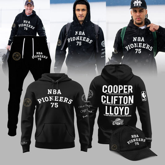Cleveland Cavaliers 75th Anniversary Cooper Clifton Lloyd Pioneers Limited Edition Hoodie