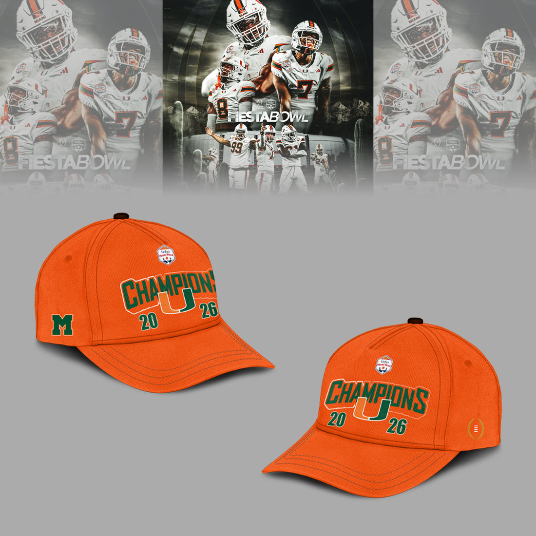 Miami Hurricanes Special Fiesta Bowl Champions Limited Edition Hoodie v2