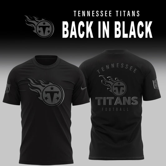 Tennessee Titans 2025 Back In Black Limited Edition T-Shirt