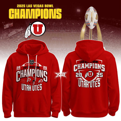 Utah Utes - LAS VEGAS BOWL Champion Hoodie v2