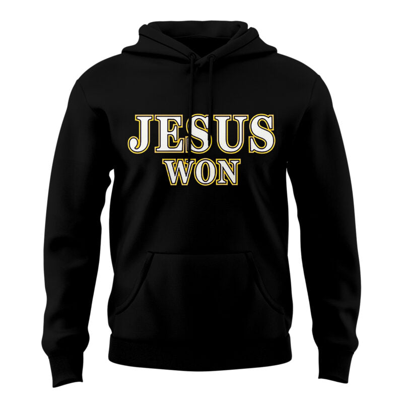 Limited Edition Tigers JESUS WON Black Hoodie-AB041125506