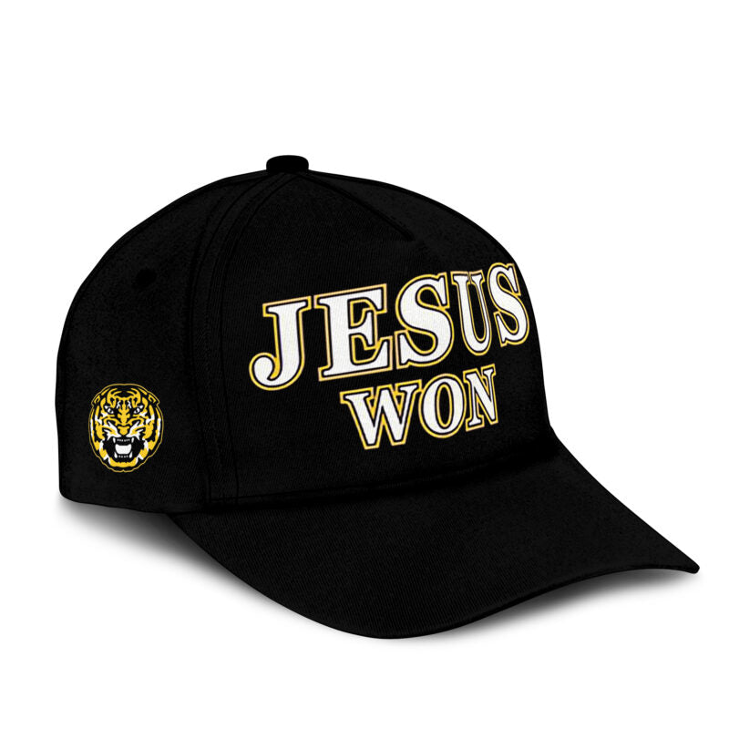 Limited Edition Tigers JESUS WON Black Hoodie-AB041125506