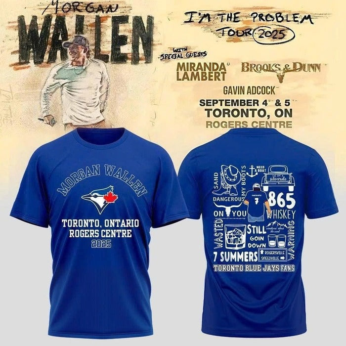 Limited Edition Toronto Baseball 'I'm The Problem Tour 25' MG TShirt-AB0907250001