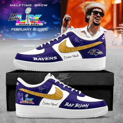 Halftime Show Super Bowl LX AF1 Sneakers – All Teams (Custom Name)