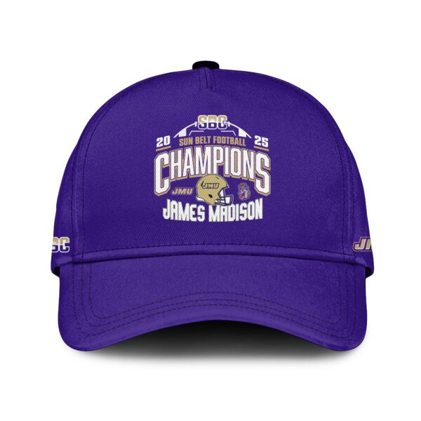 .JMU 2025 Sun Belt Football Conference Champions Button Bomber Limited Edition