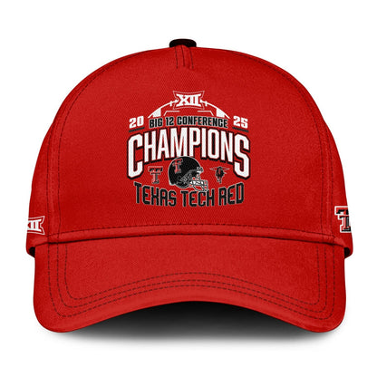Texas Tech Red Raiders 2025 CHAMPIONS Big12 Football Combo T-shirt