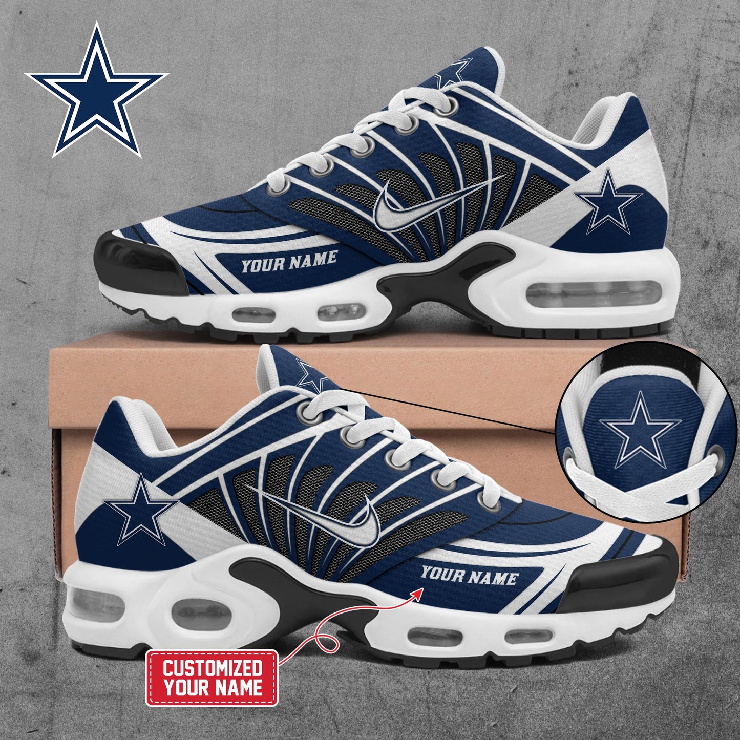 "FREE SHIPPING" - Special Edition Dallas Cowboys 2025 New Shoes