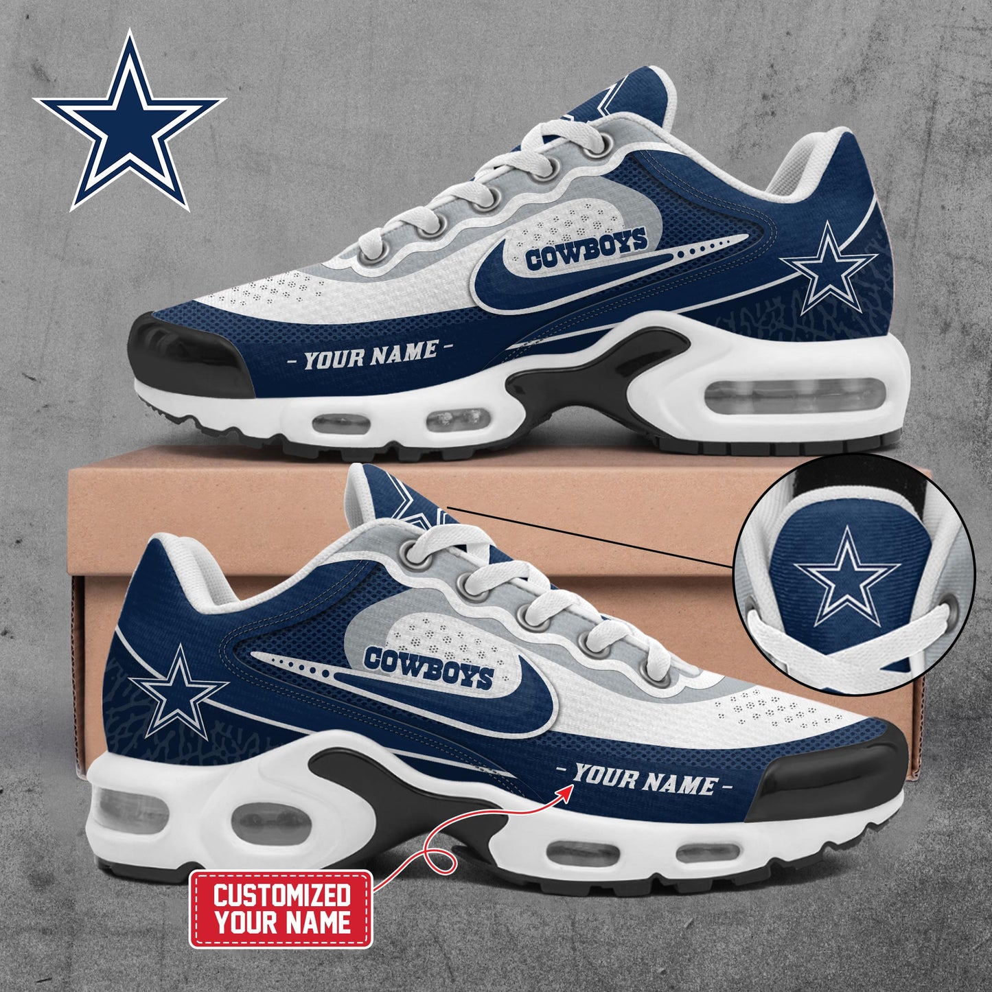 "FREE SHIPPING" - Special Edition Dallas Cowboys 2025 New Shoes