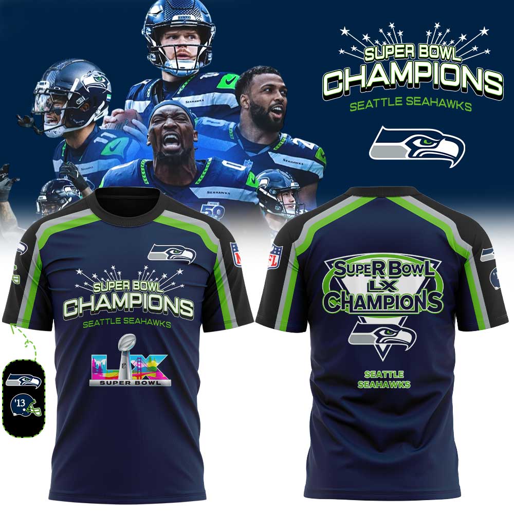 Seattle Seahawks Super Bowl LX Champions Limited Edition T.shirt