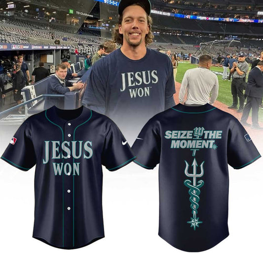 Seattle Mariners Jesus Won Combo Jersey
